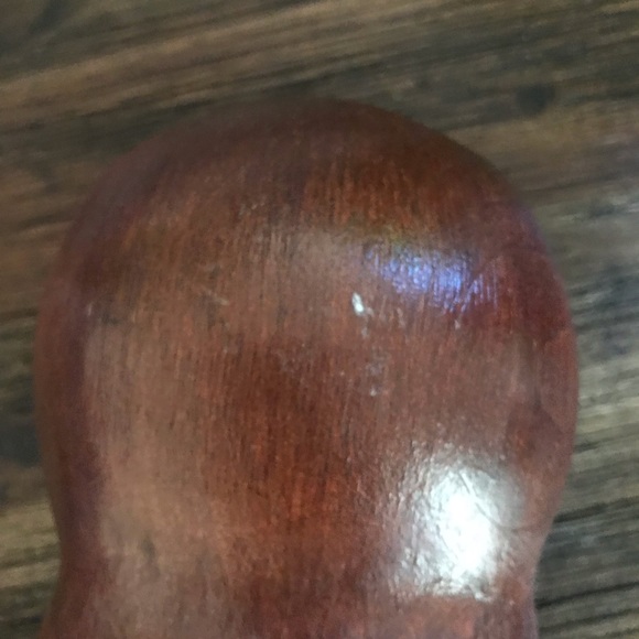 Owl Carved Vintage Wood Figurine - Picture 7 of 8